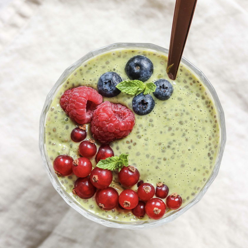 MATCHA CHIA PUDDING