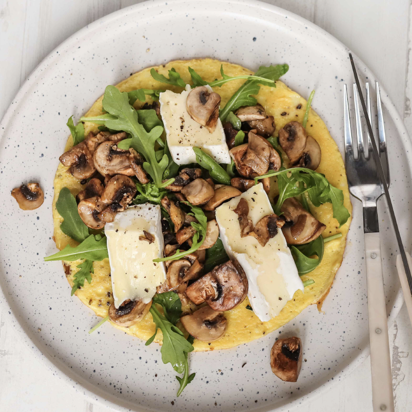 MUSHROOM AND BRIE OMELET