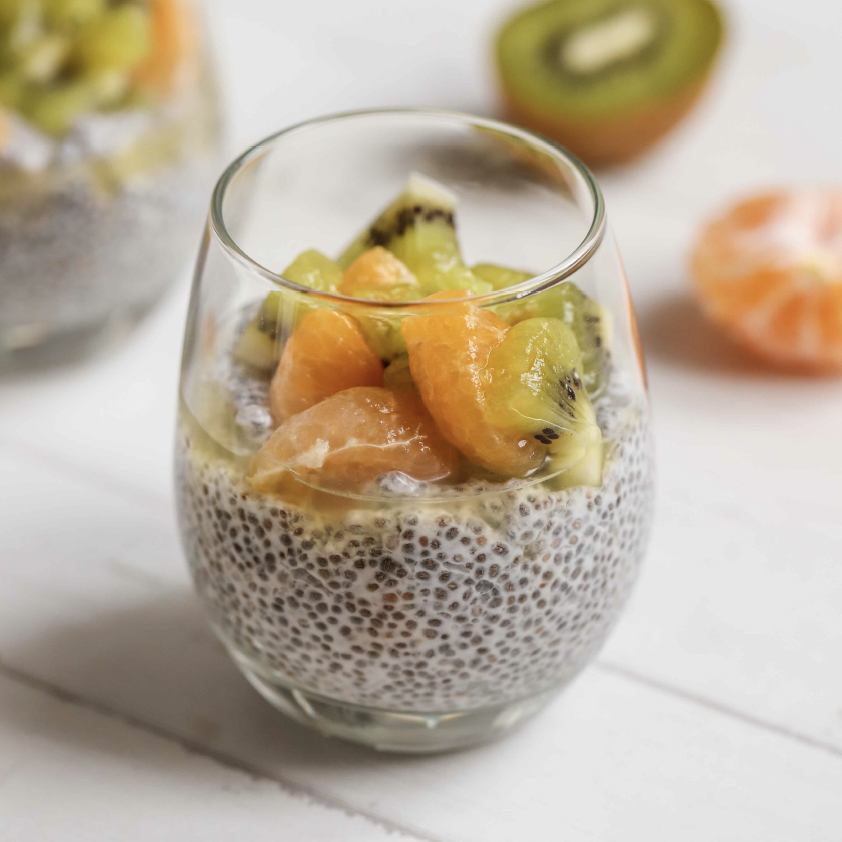COCONUT AND CHIA SEED PUDDING