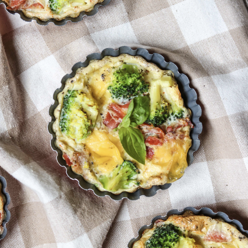 EGG BROCCOLI AND HAM MUFFINS