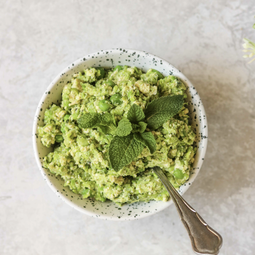 TOFU AND GREEN PEAS PASTE