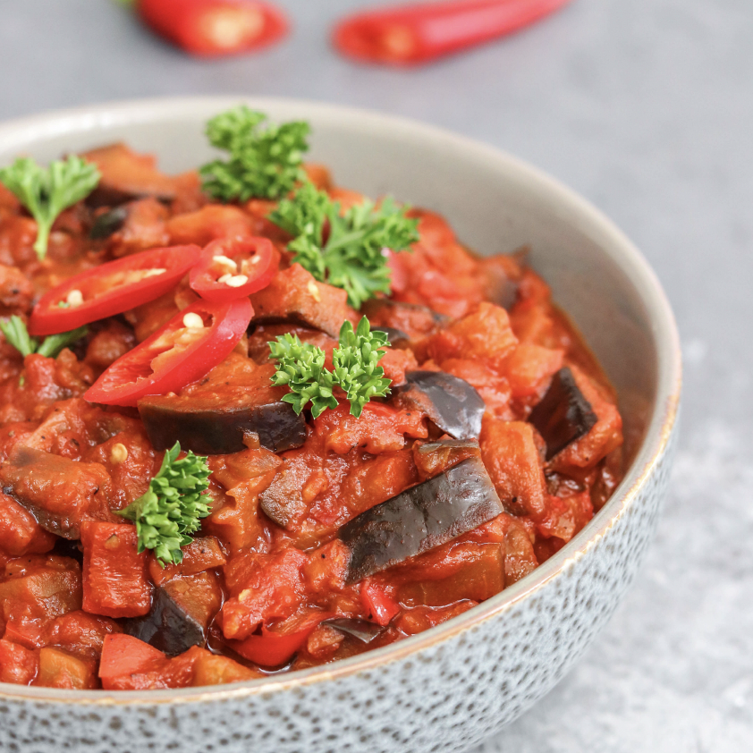 SMOKED AUBERGINE GOULASH