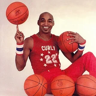 Fred "Curly" Neal #22 of the Harlem Globetrotters