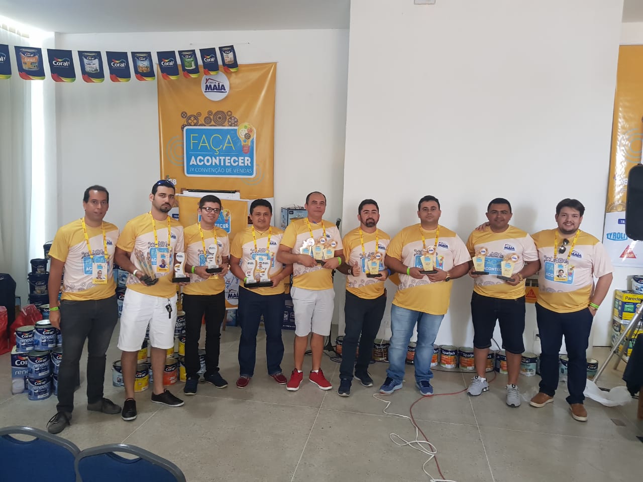 Crédito foto: divulgação oficial do evento Representantes comerciais premiados pelo seu desempenho