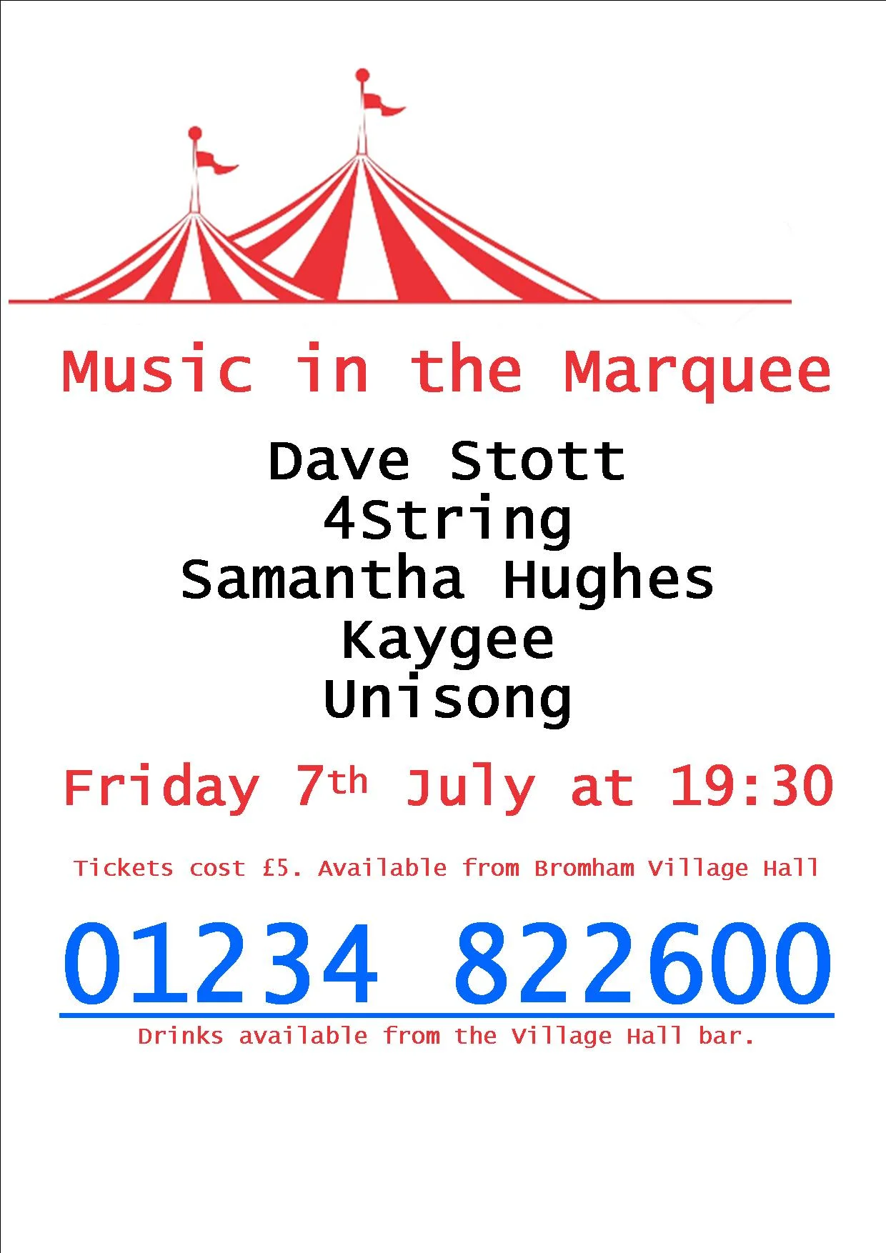 BROMHAM MUSIC IN THE MARQUEE