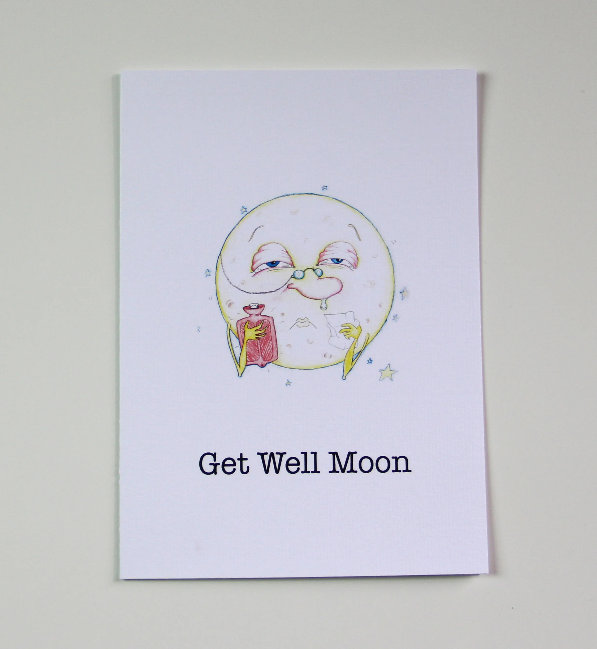 GET WELL MOON CARD