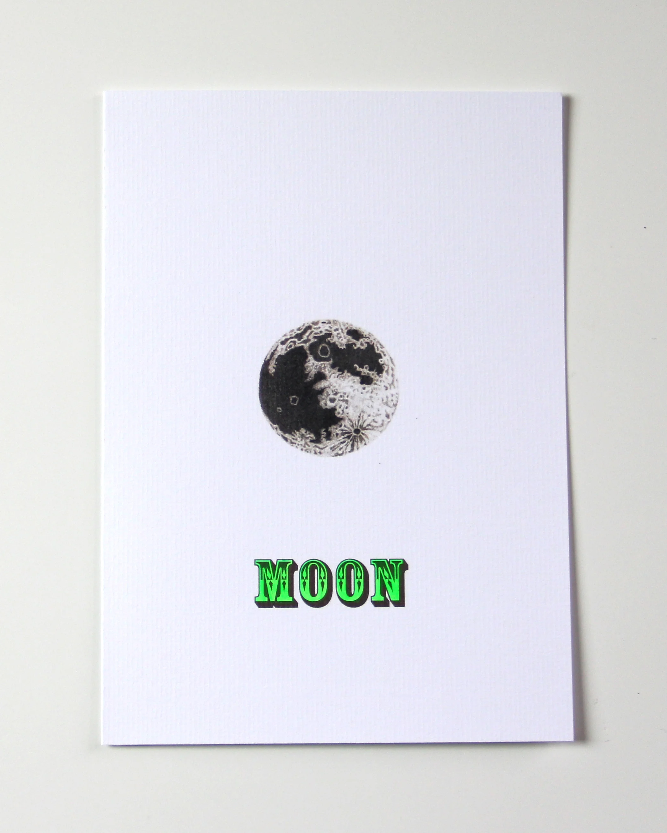 MOON GLOW-IN-THE-DARK NEON CARD