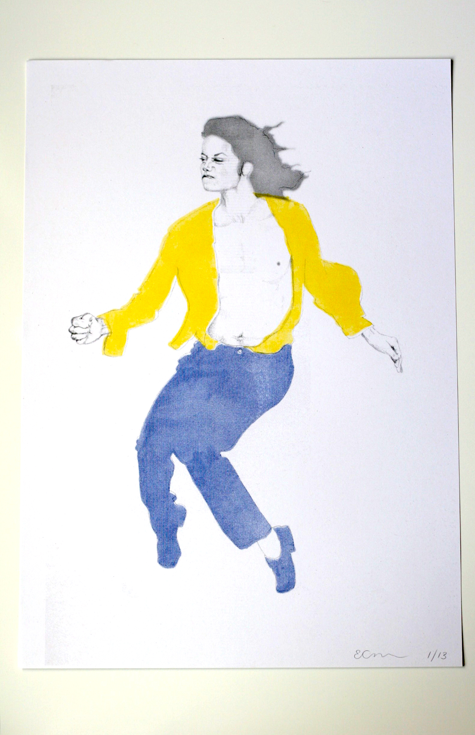 'EEE HEE' MICHAEL JACKSON RISOGRAPH PRINT