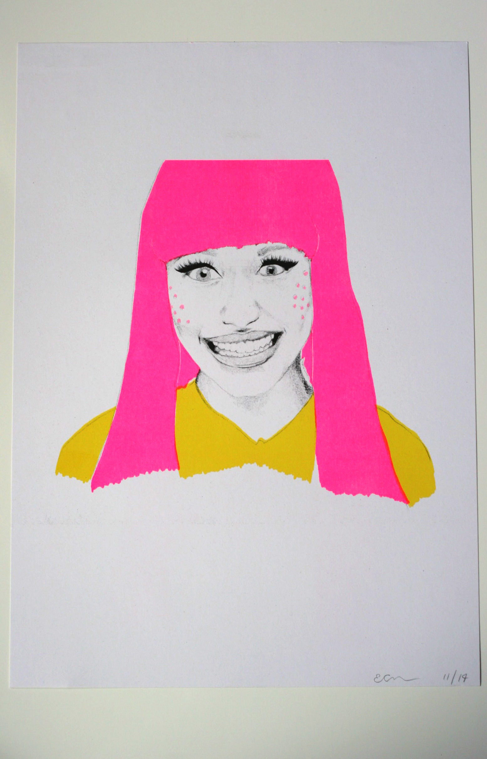 'I AM NOT JASMINE, I AM ALADDIN' NICKI MINAJ RISOGRAPH PRINT