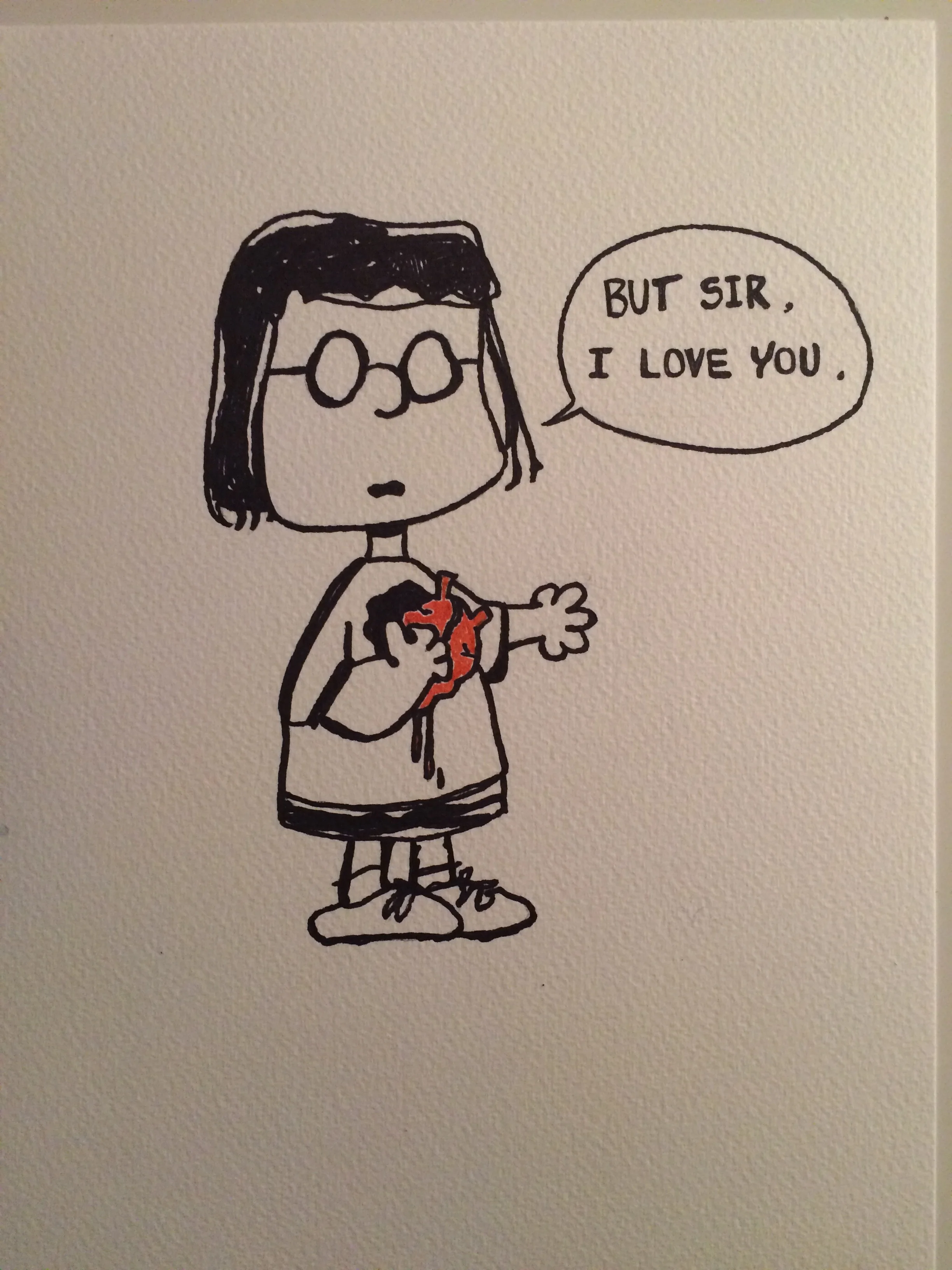 Marcie the queen of unrequited love. Emily Catherine Illustration.