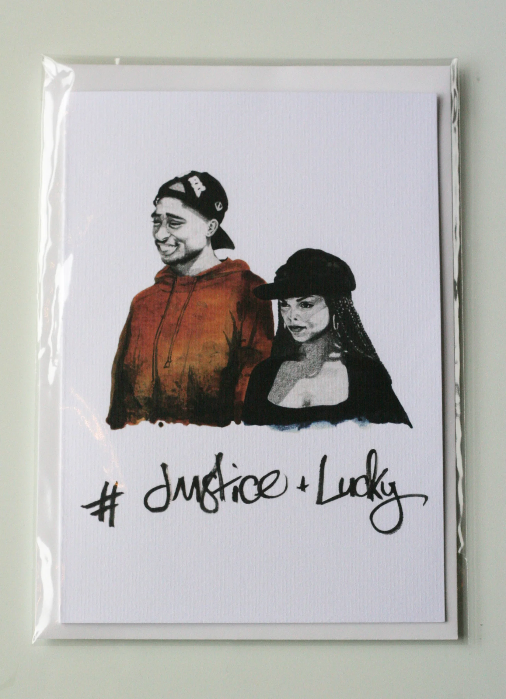 POETIC JUSTICE '#JUSTICE + LUCKY' CARD