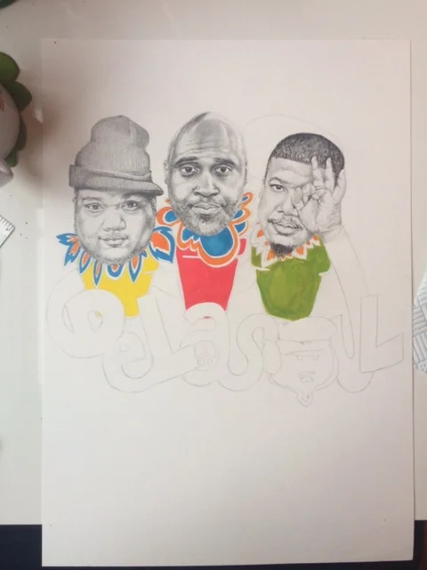 The plantpot men in the colours of Three Feet High and the flower pots from De La soul is Dead, all incorporated...