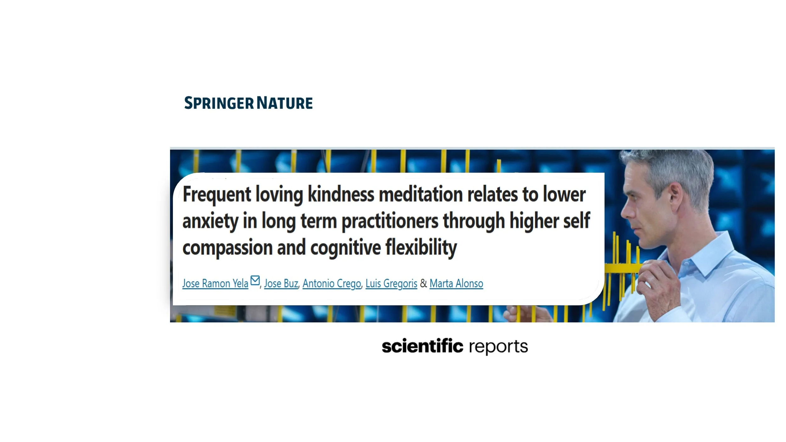 La Práctica Continuada de la Bondad reduce la Ansiedad - Articulo Publicado en Scientific Report - Springer Nature - 29 marzo 2026