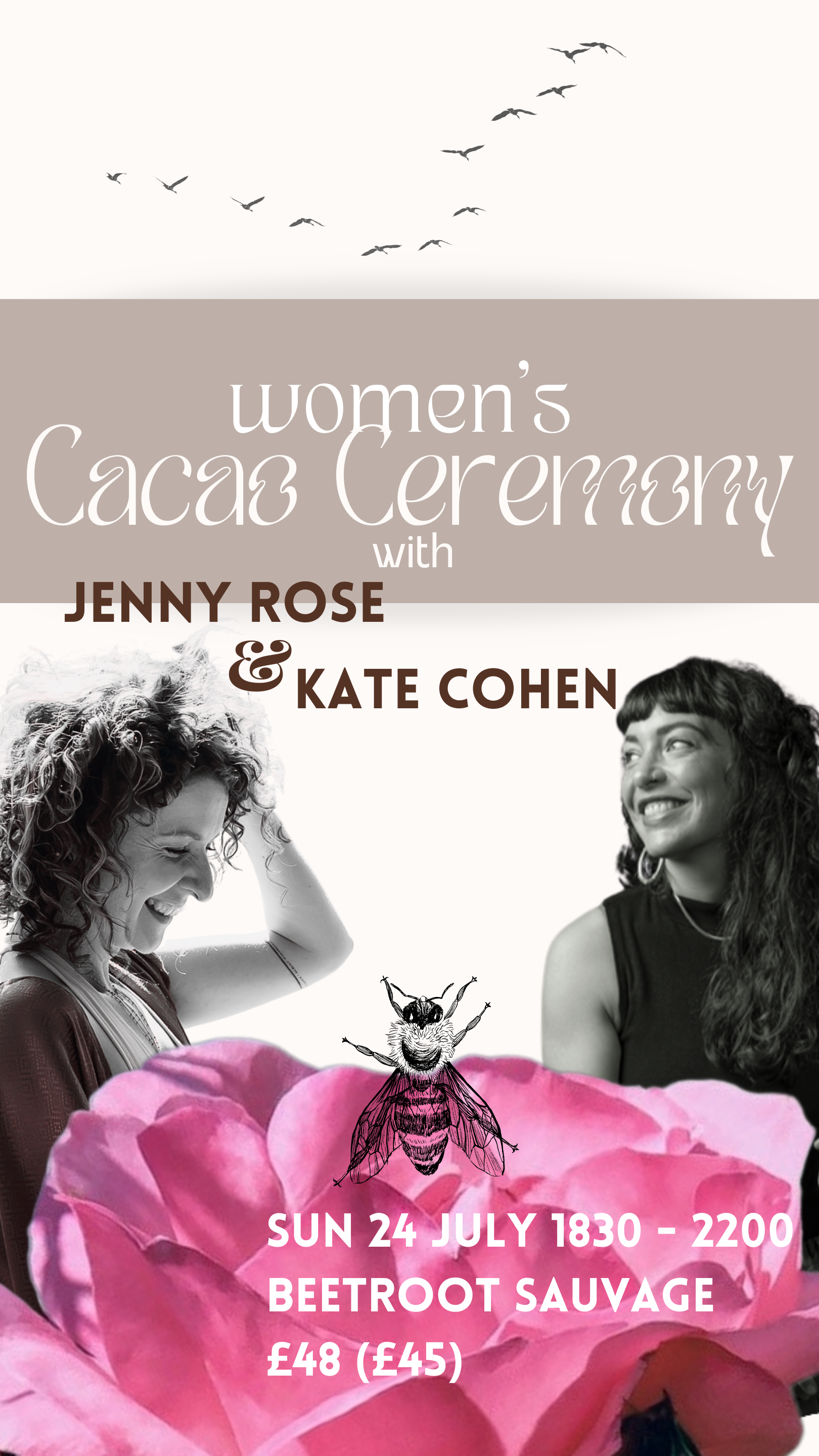 Women's Cacao Ceremony :: Collab with Kate Cohen // Sun 24 July
