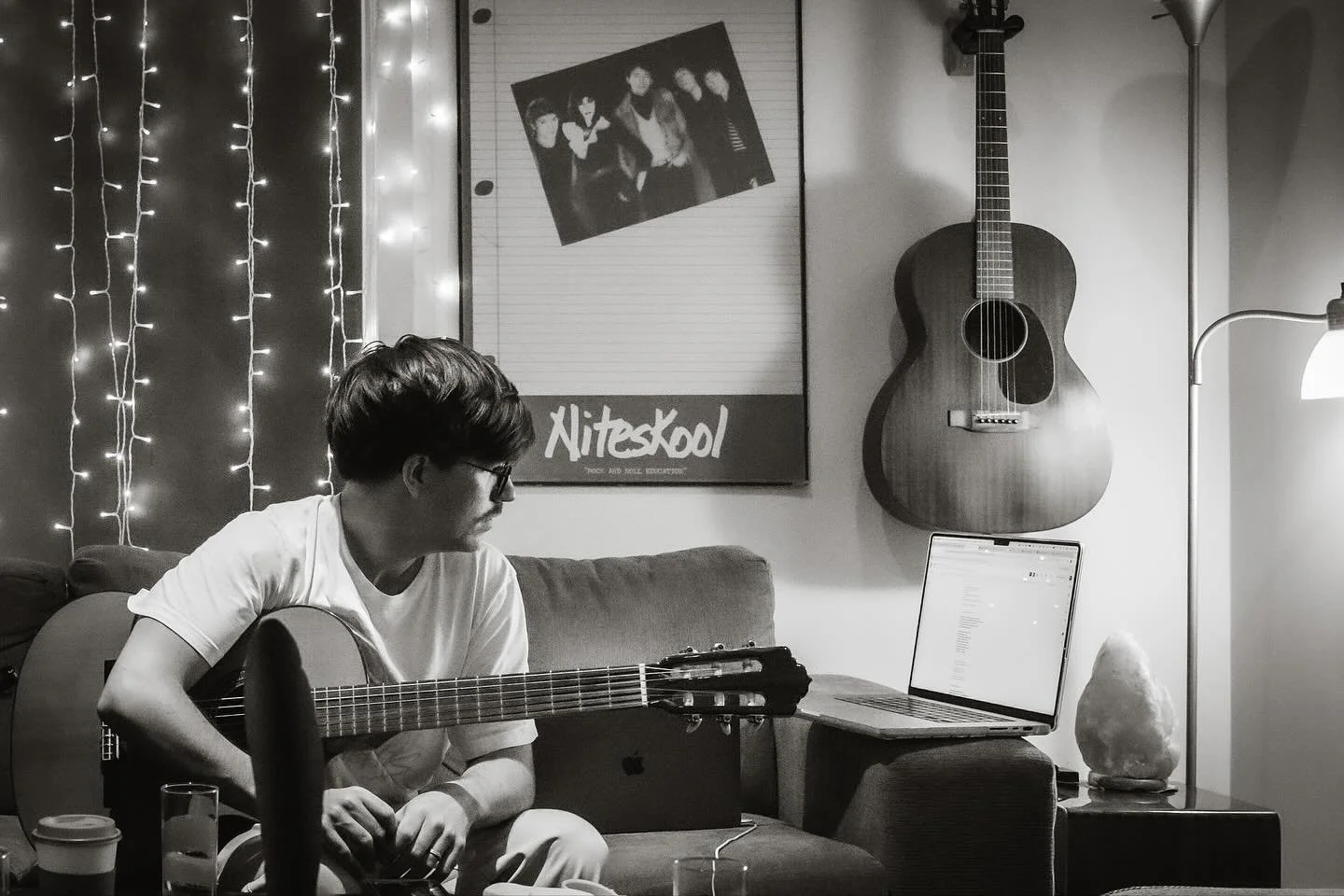 IN THE ROOM
Focus on Jacky Levare 
Jacky Levare (JL) and I have spent quite a bit of time in a writing room pondering possibilities for a lyric, a melody, a song. 
More recently we found ourselves in a room with Mumbai Artist Nikhil D’Sousa -