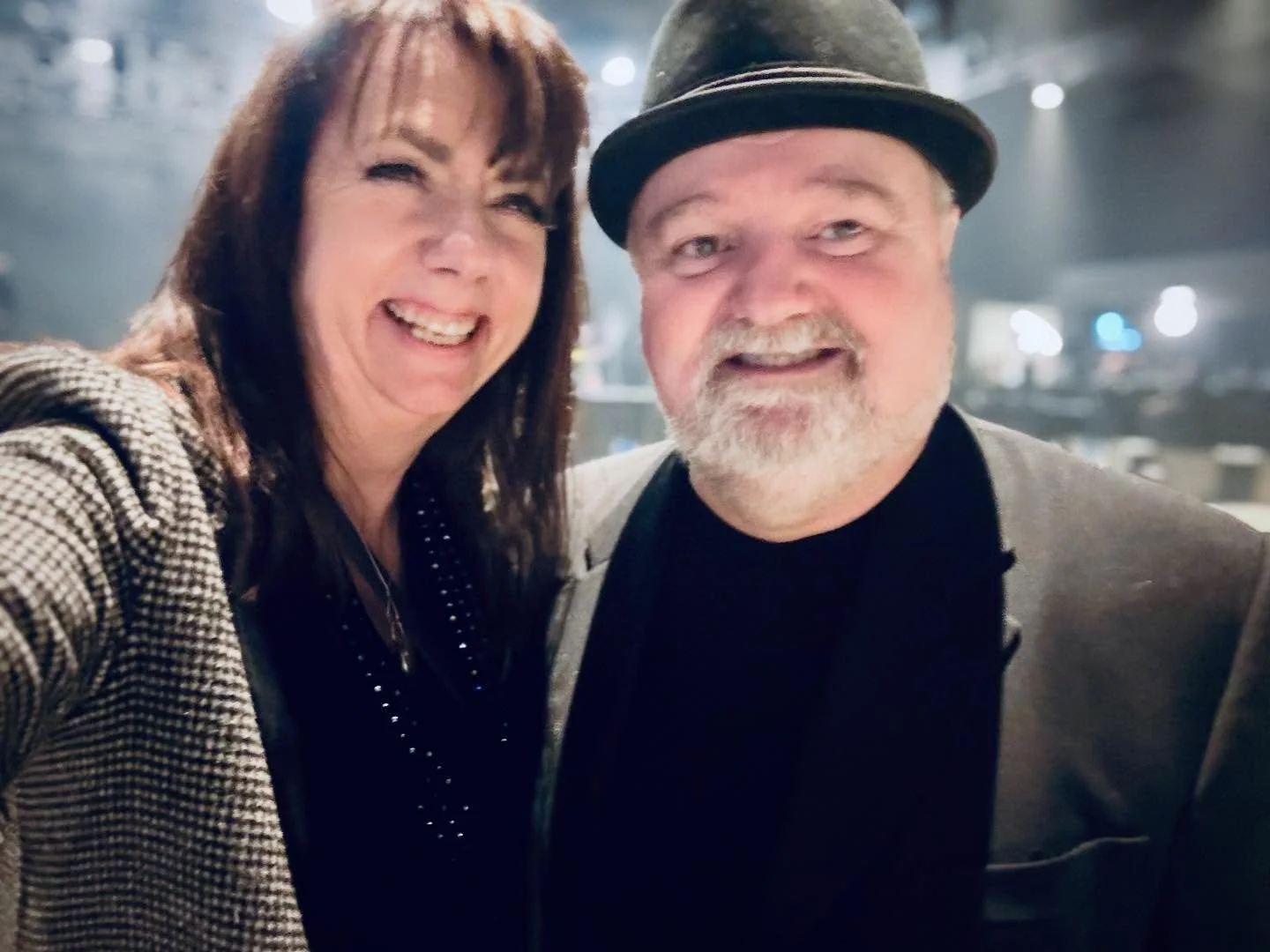 Me &amp; Michael 
The Backlight of History 
Unison Holiday Schmooze

Another much-enjoyed evening of hugs, hellos - a night of community, the many faces of music gathered together in support of The Unison Fund. 

Always a pleasure. 
💚❤️