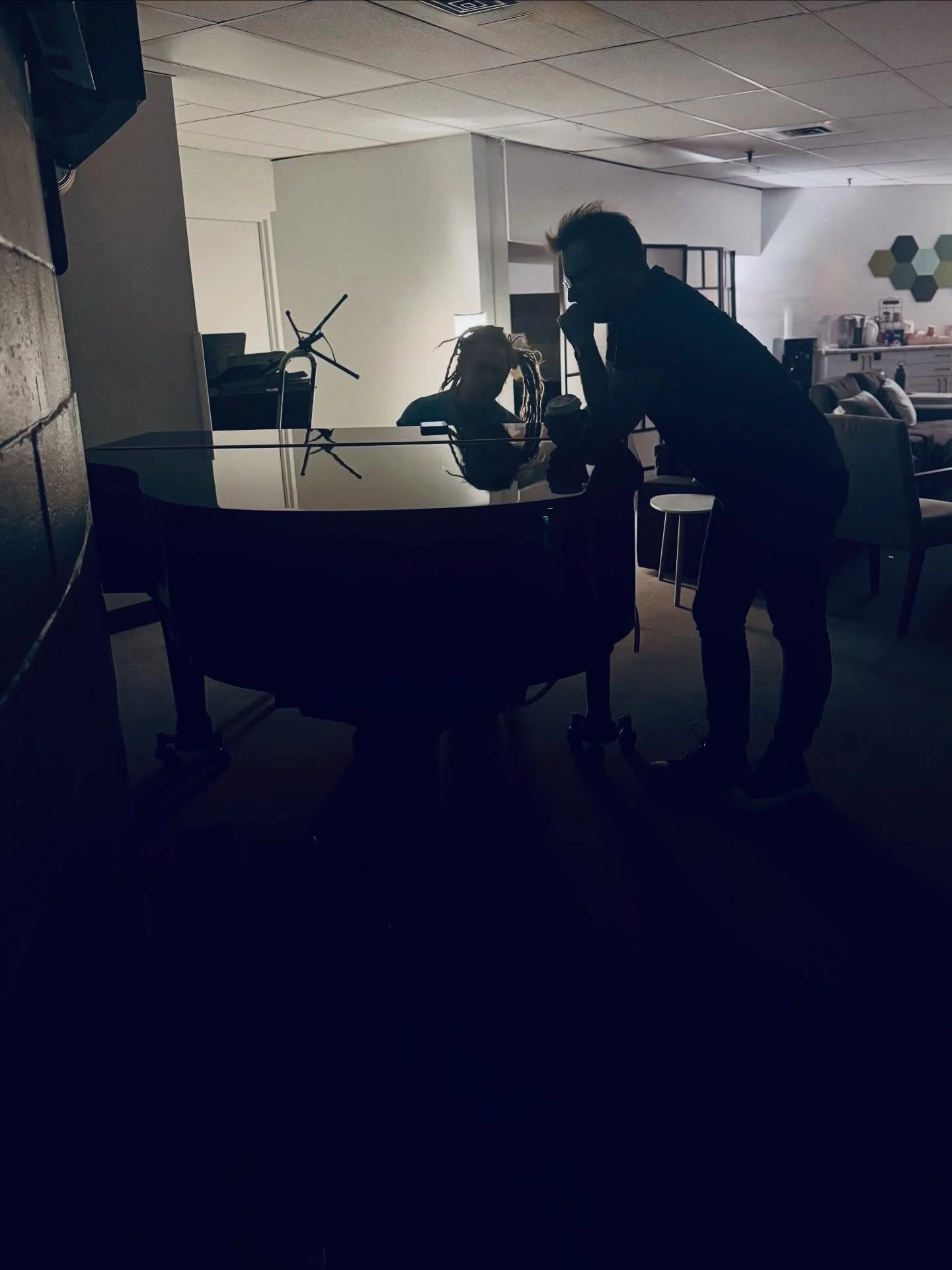 Sunday 

Enough can&rsquo;t be said about leaning in and listening to your heart - and about who you invite to come along. 

In the room with my besties, singer-songwriter Marshall Dane and Producer, Ben Pelchat. 

Same space. Same page. 🩵

#collabo