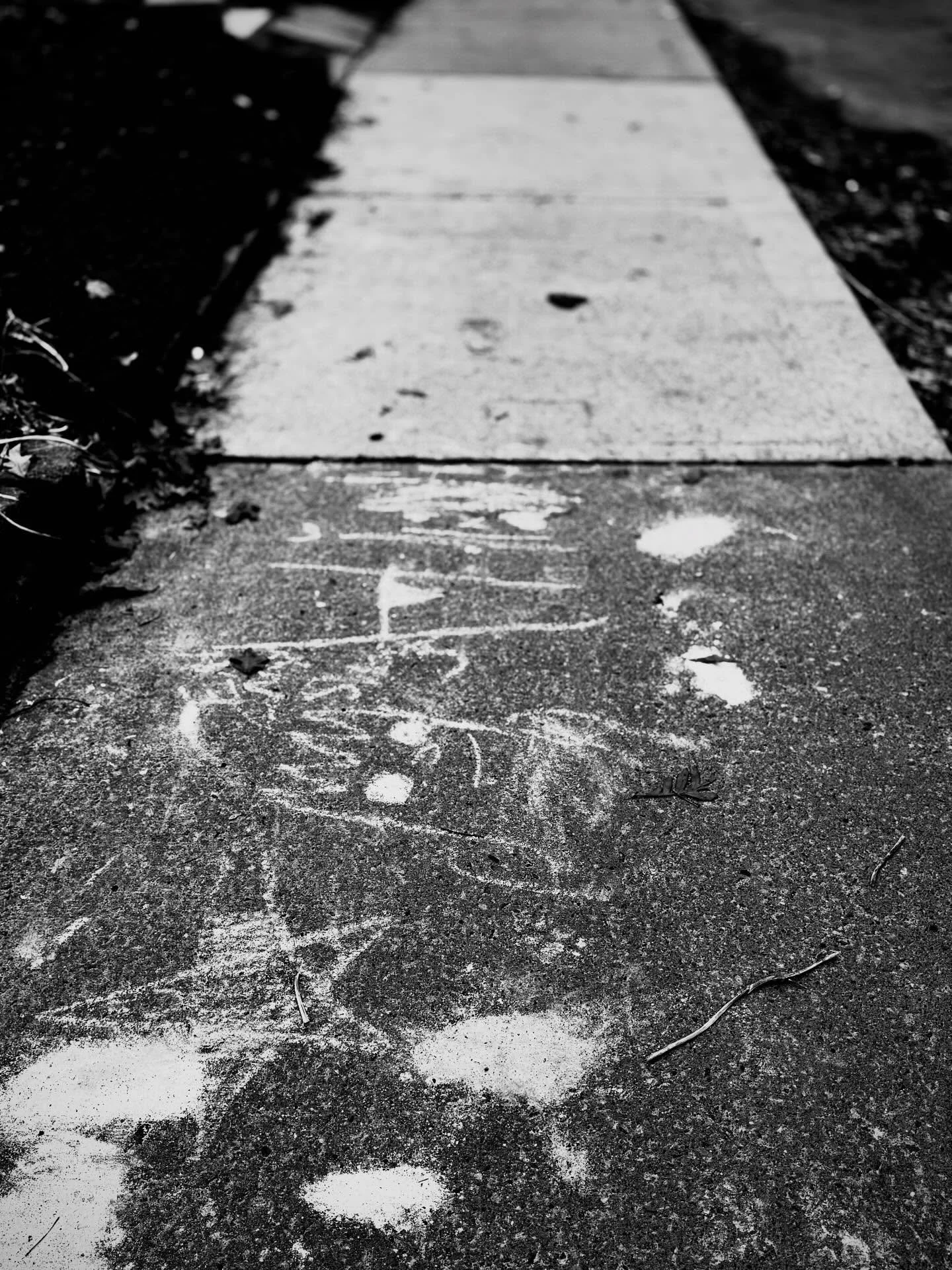 First Signs of Spring

#softreturn 
#edgeofspring 
#writinginseasons 
#sidewalkchalk 
#wordonthestreet