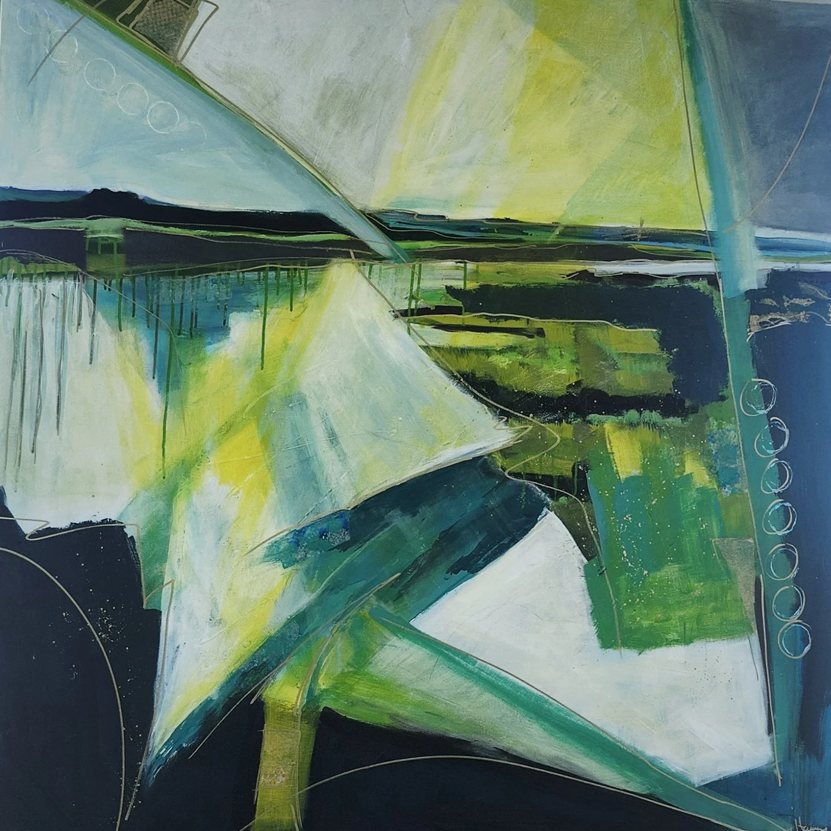 Marsh Magnificent XX  4' x 4'  $2200.00