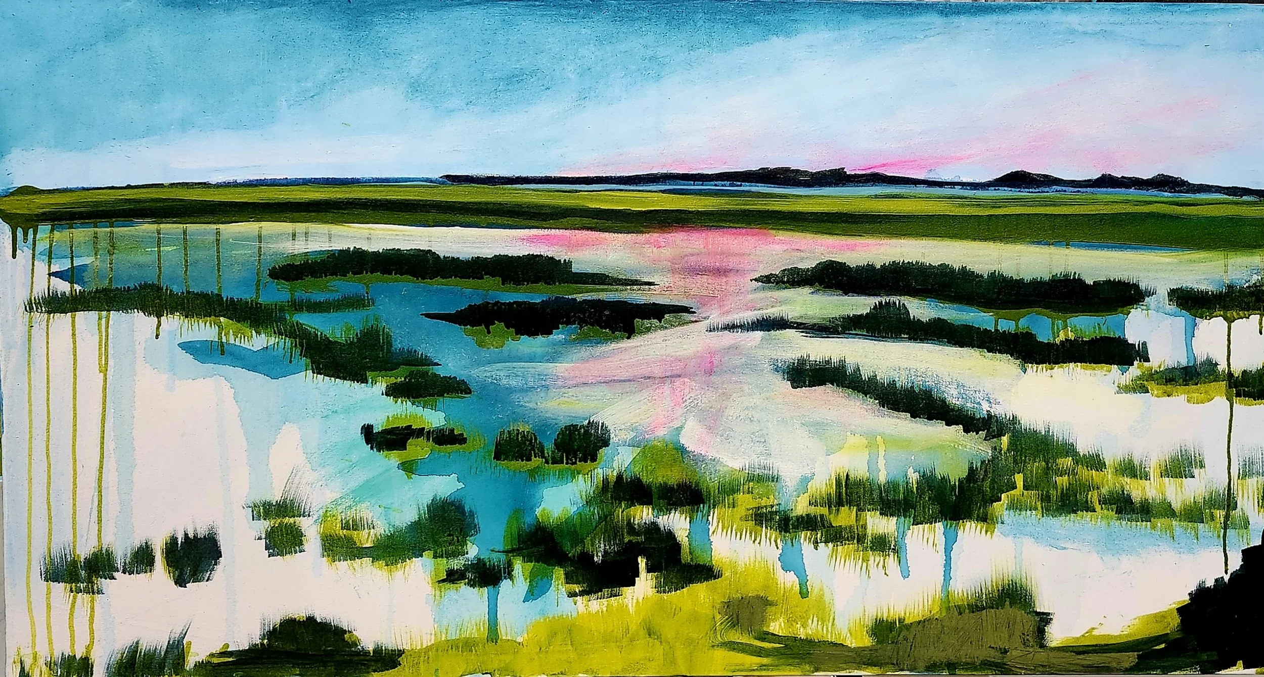 Marsh Magnificent XXIII 24"x48"x2" $2000.00