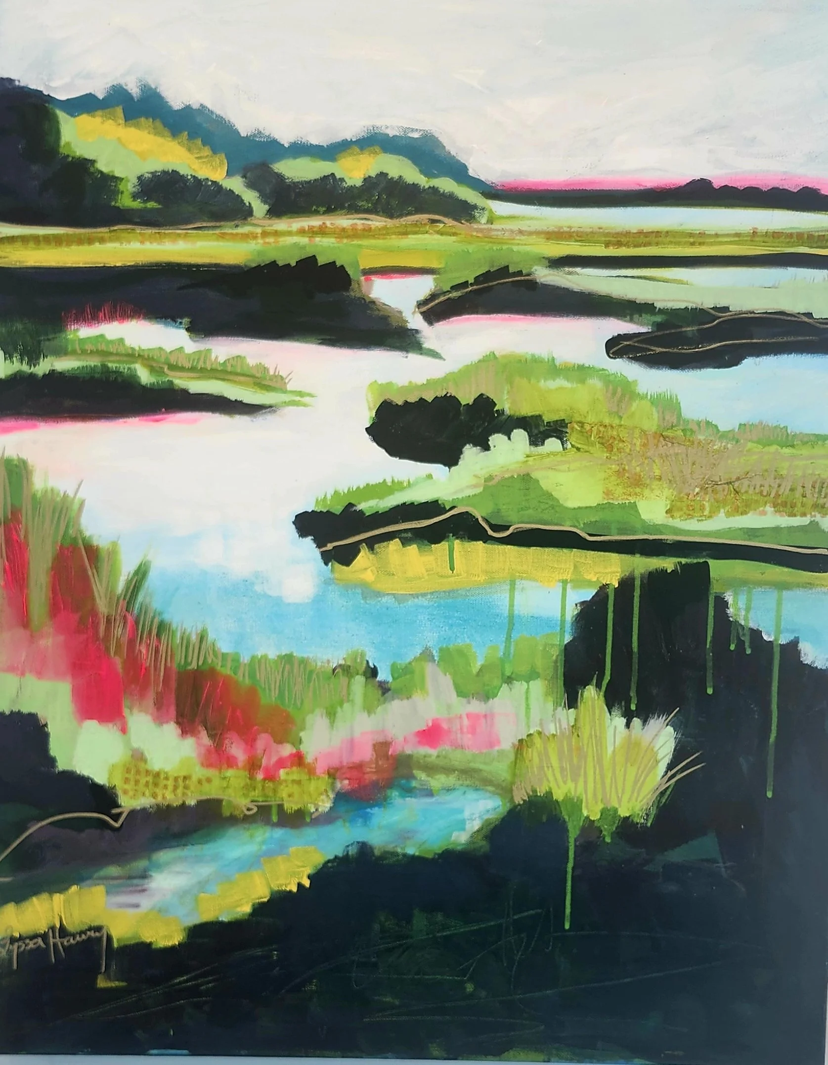 Marsh Magnificent  XXIV 30" x 24"   $860.00