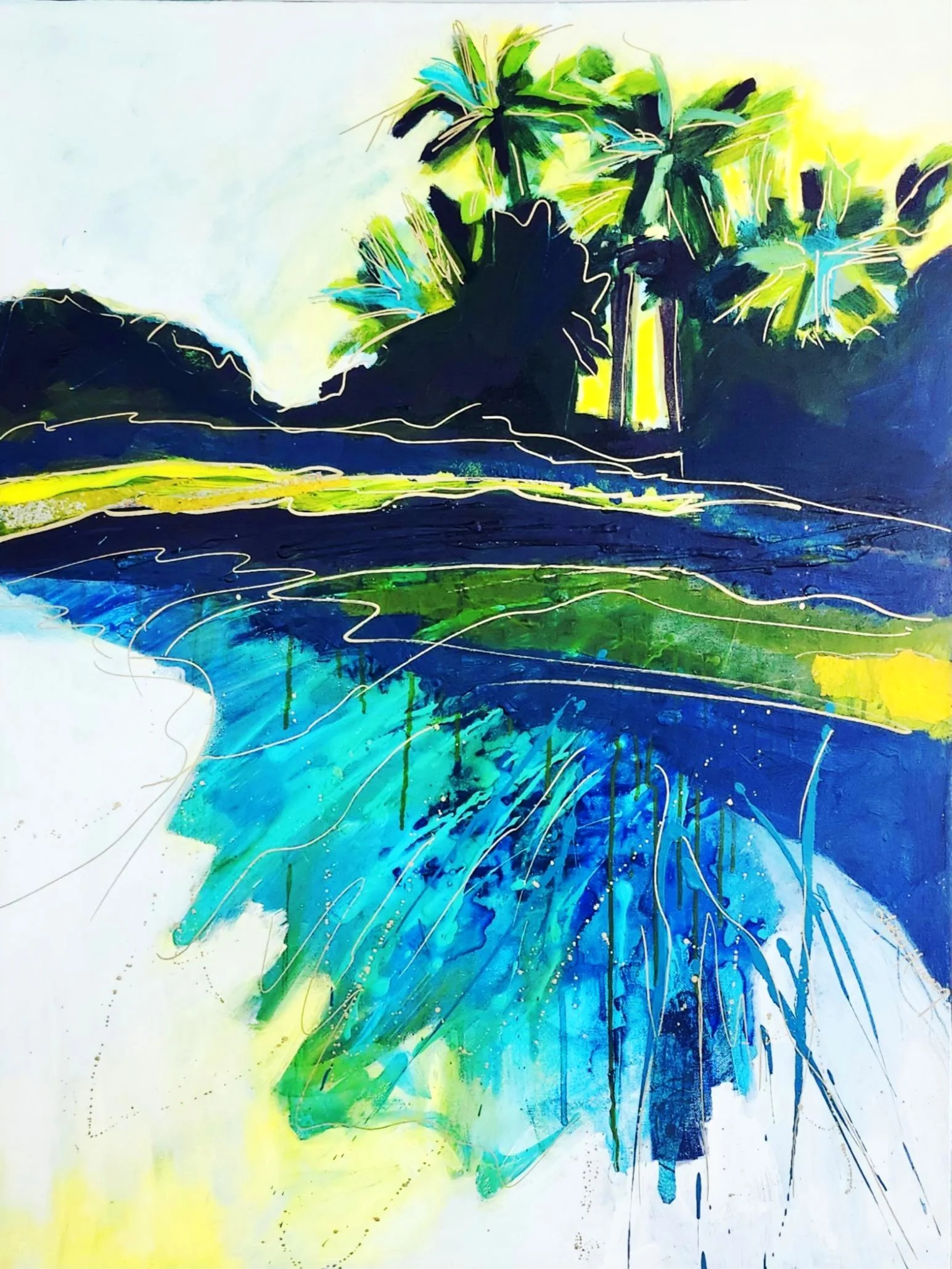 Marsh Magnificent XXVIII 36" x 40" x 2"  $1200.00