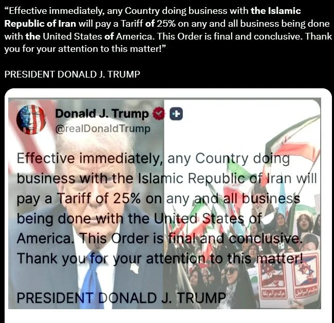 President Trump Unleashes Sweeping Trade Embargo Against the Islamic Republic of Iran