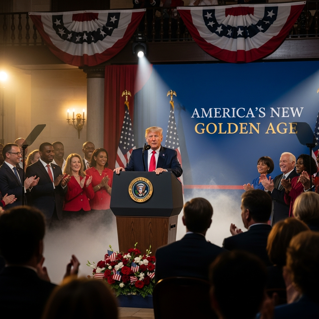 On Presidents' Day, President Trump Honors America's New Golden Age