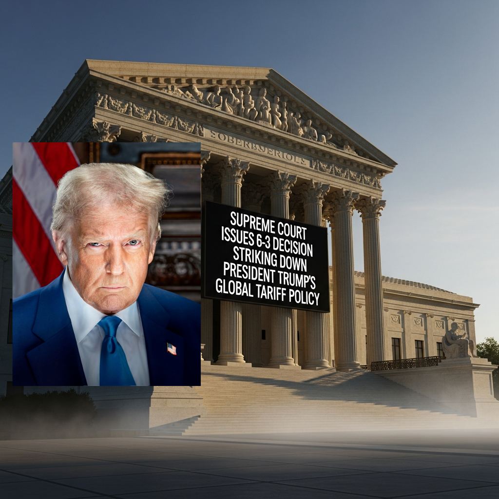 Supreme Court Issues 6–3 Decision Striking Down President Trump’s Global Tariff Policy