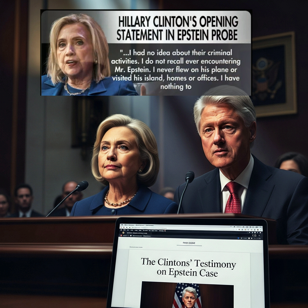The Clintons' Testimony on Epstein Case: Blog Preview