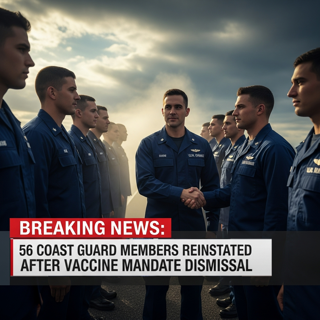 56 Coast Guard Members Reinstated After Vaccine Mandate Dismissal