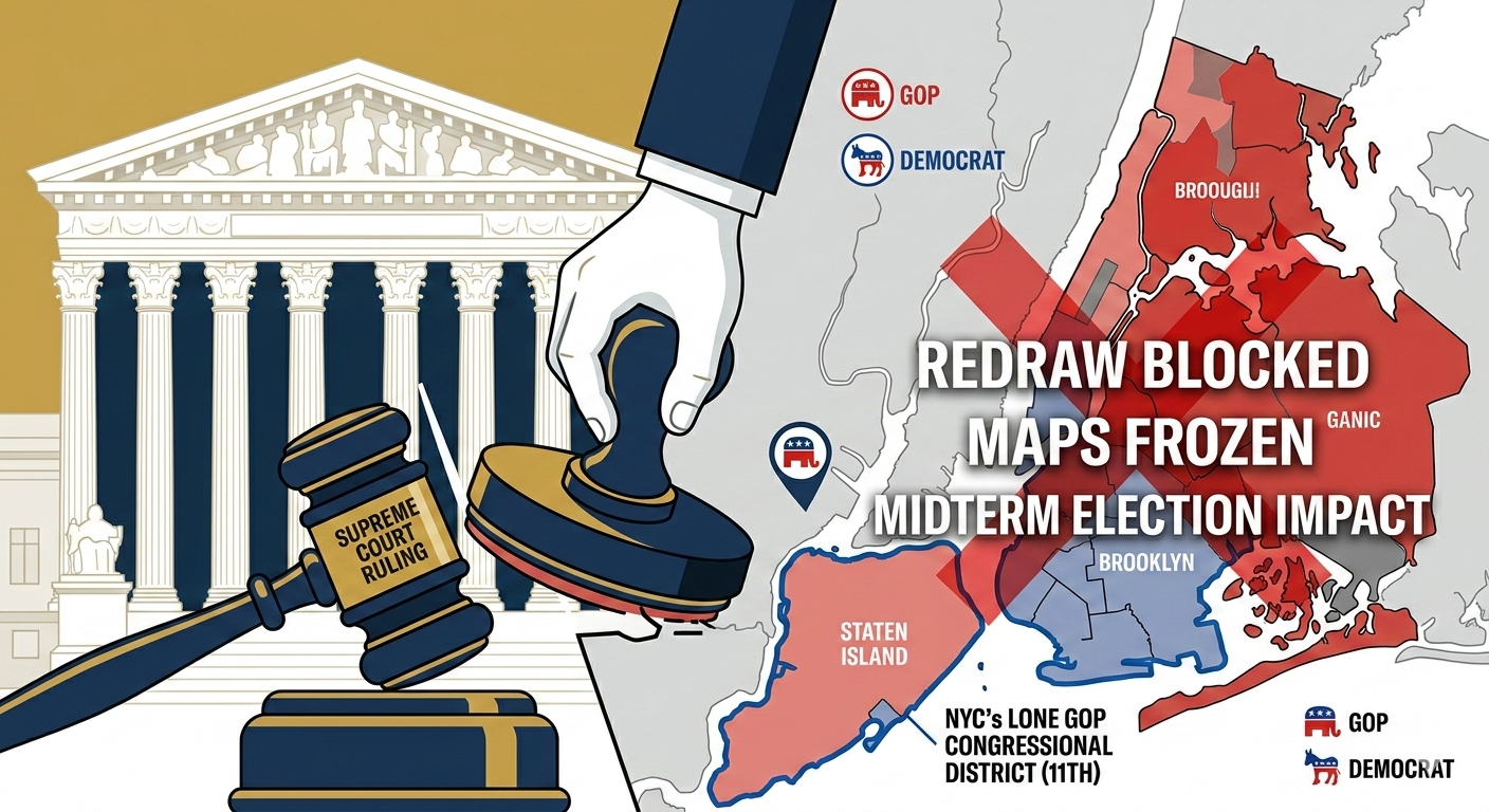 Supreme Court Blocks Redraw of NYC’s Lone GOP Congressional District