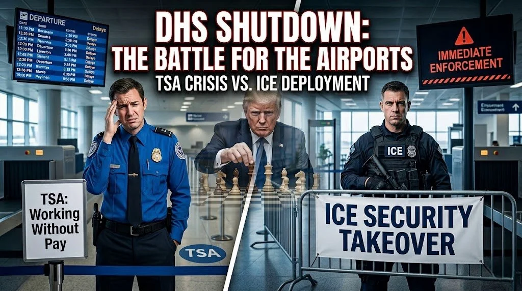 DHS Funding Stalemate and Airport Security: The ICE TSA Security Trump Checkmate