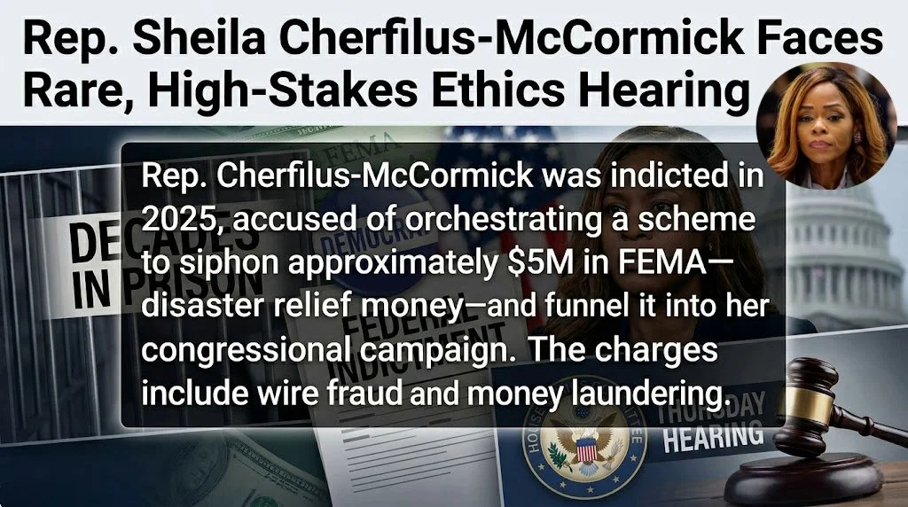 Ethics Hearing for Rep. Cherfilus-McCormick