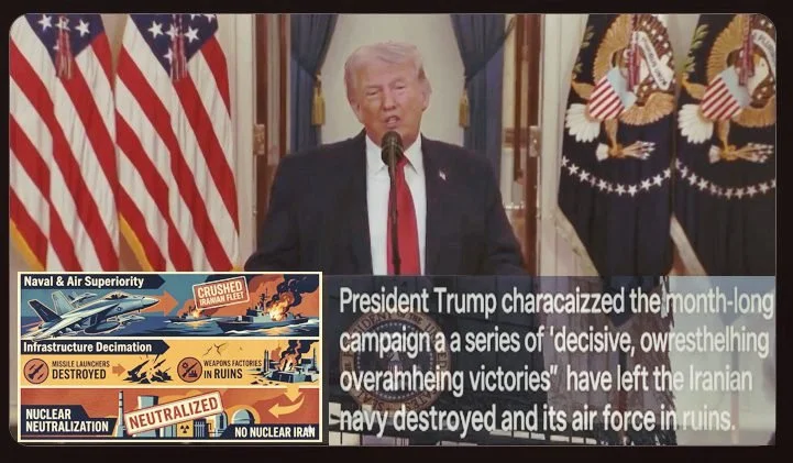 President Trump Declares Strategic Objectives "Nearing Completion" in Iran Campaign