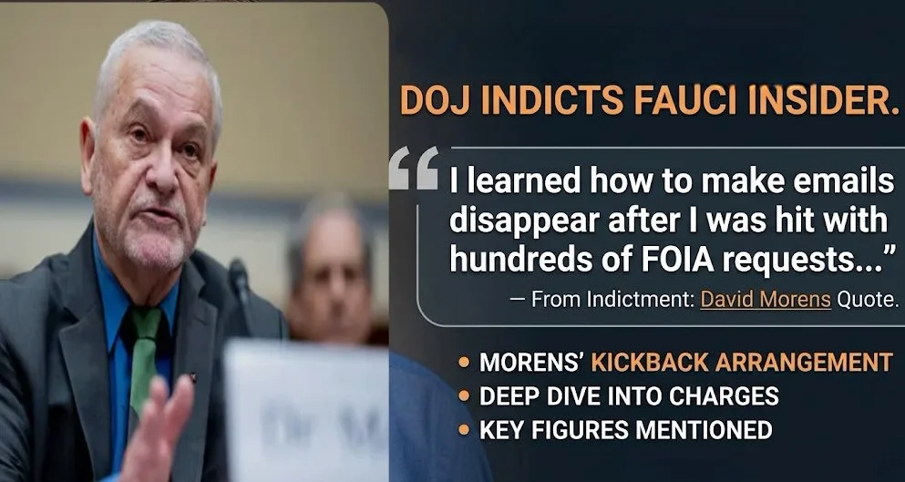 DOJ Indicts Top Fauci Aide: COVID Records and "Michelin-Starred" Kickbacks