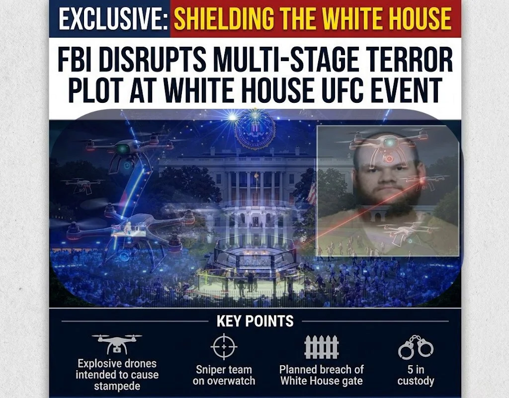 FBI Halts a Multi-Stage Terror Plot Targeting the White House UFC Event