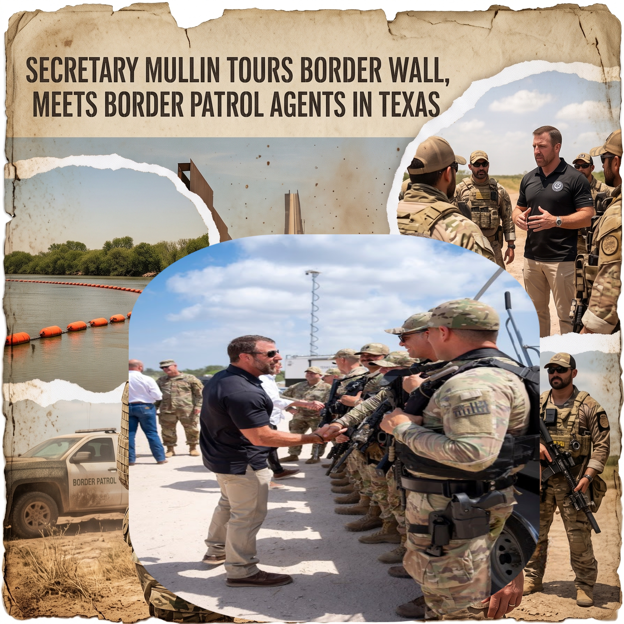 Secretary Mullin Conducts First Border Visit in Texas