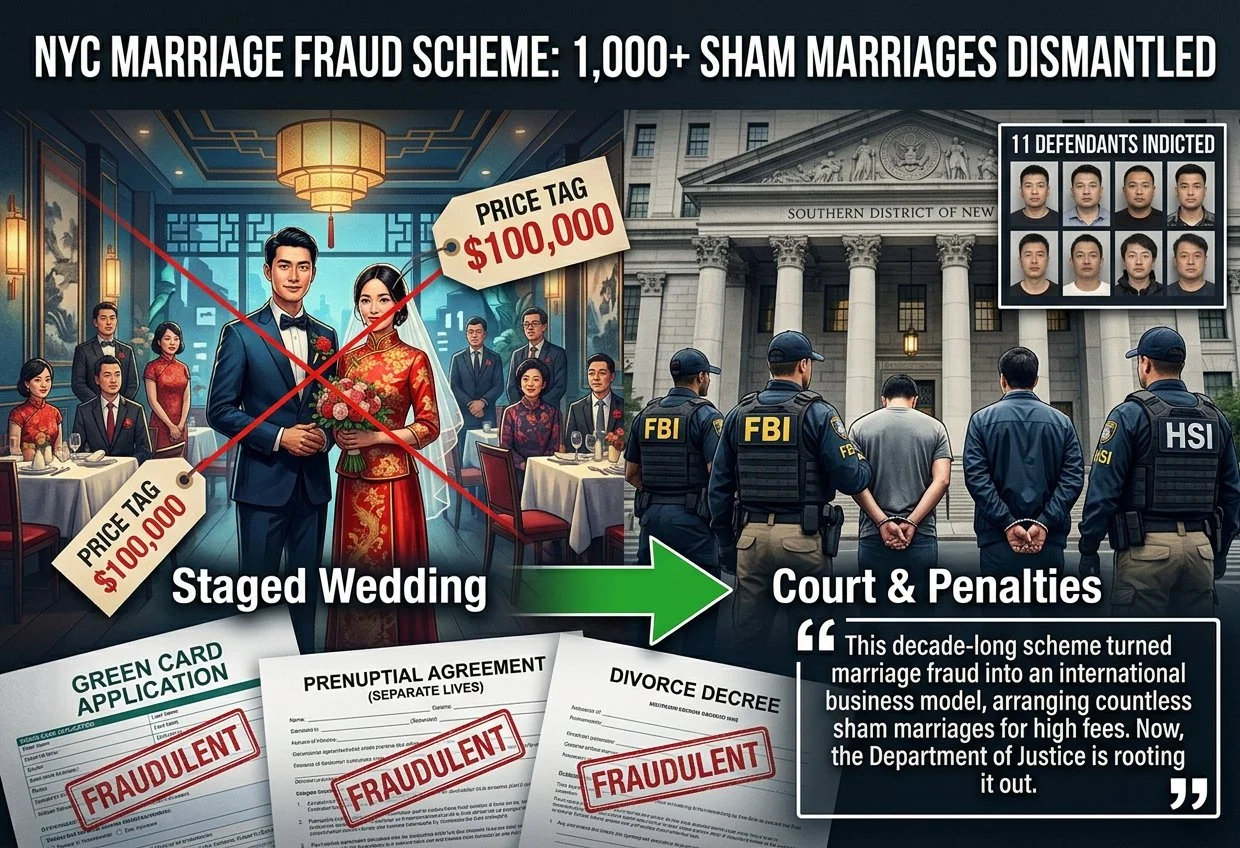 Inside the $100,000 Sham Marriage Ring: How a Decade-Long Immigration Fraud Scheme Was Dismantled in New York