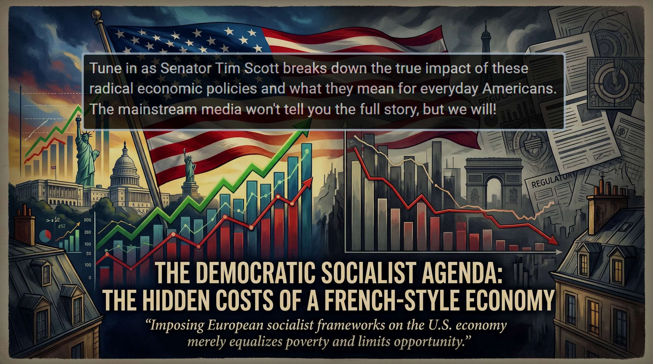 The Democratic Socialist Agenda: The Hidden Costs of a "French-Style" Economy in America