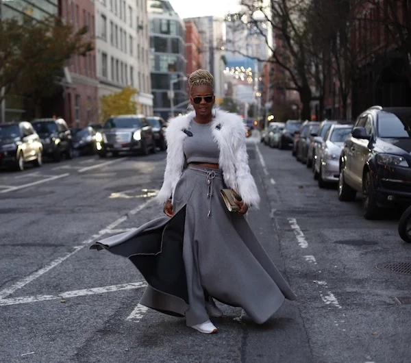 SneakHER Style: Claire Sulmers in J. Bailey Sweat Separates x Reebok Classics