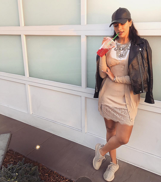 Julissa Bermudez makes her CNK debut with some passion fruit and a little help from her YeezyBoost 350s.
