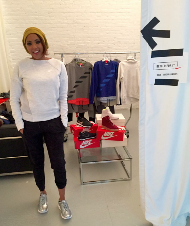 Alicia Quarles was the host with the most as she played host to at a Nike #betterforit events promoting the new series, Margot vs. Lily. Pretty decent selection she has there, yes?