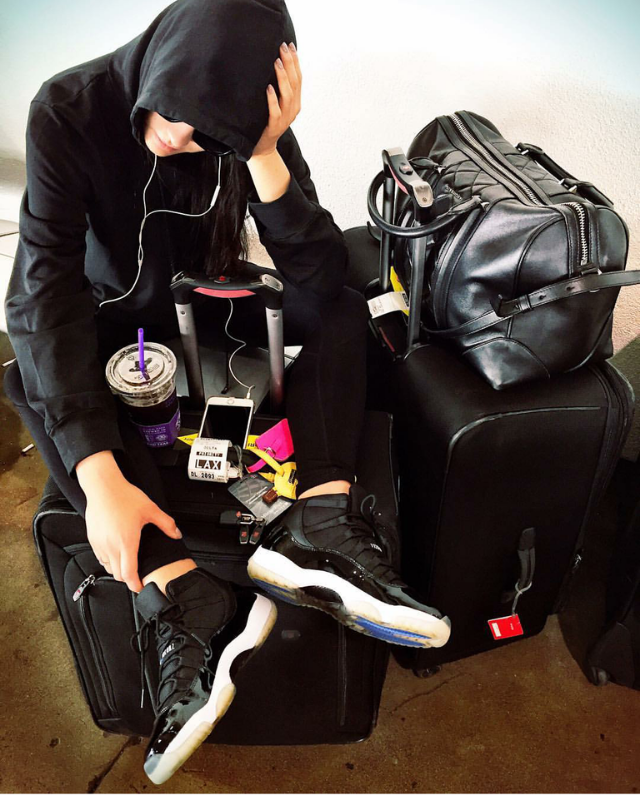 Travel is exhausting. Just ask Shay Mitchell. The actress snapped a shot after arriving at LAX. At least her AJ11s are cleeeeaaan!