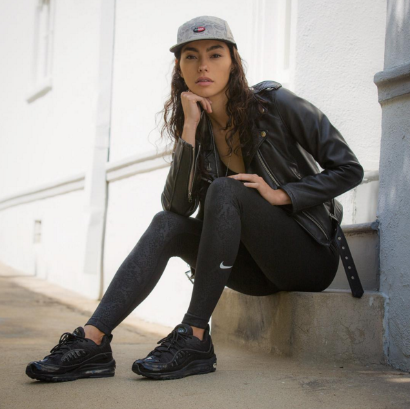 Adrianne Ho of Sweat The Style showed up in those coveted Nike Air Max 98 'Supreme' sneakers in this weekend IG snap. JEALOUS.