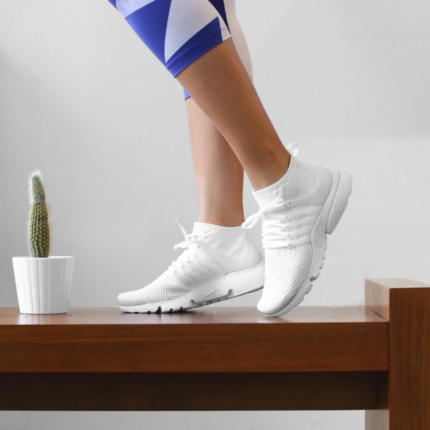 Nike WMNS Air Presto Flyknit Ultra (White) - $150 USD; Image: Centr