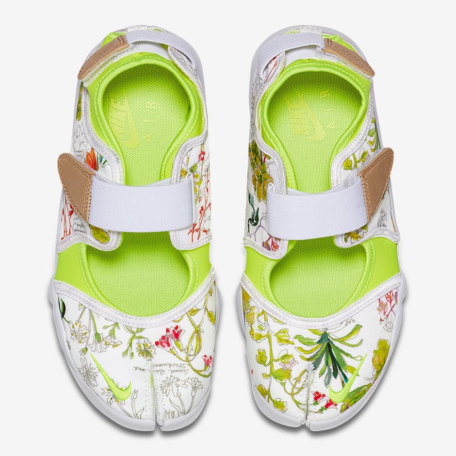 Nike Air Rift Liberty : $120 USD White/Vachetta Tan/Volt 848476-101