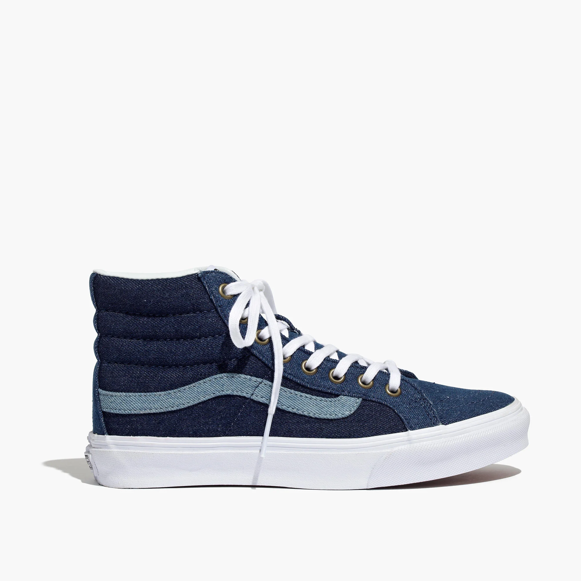 Cop or Can: Madewell x Vans® Sk8-Hi Slim High-Top Sneakers In Denim
