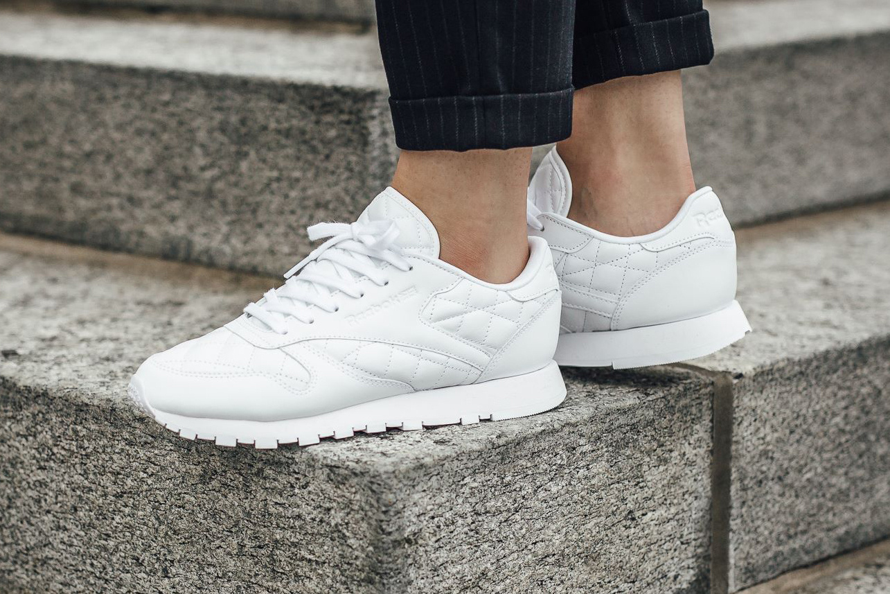 reebok cl lthr quilted