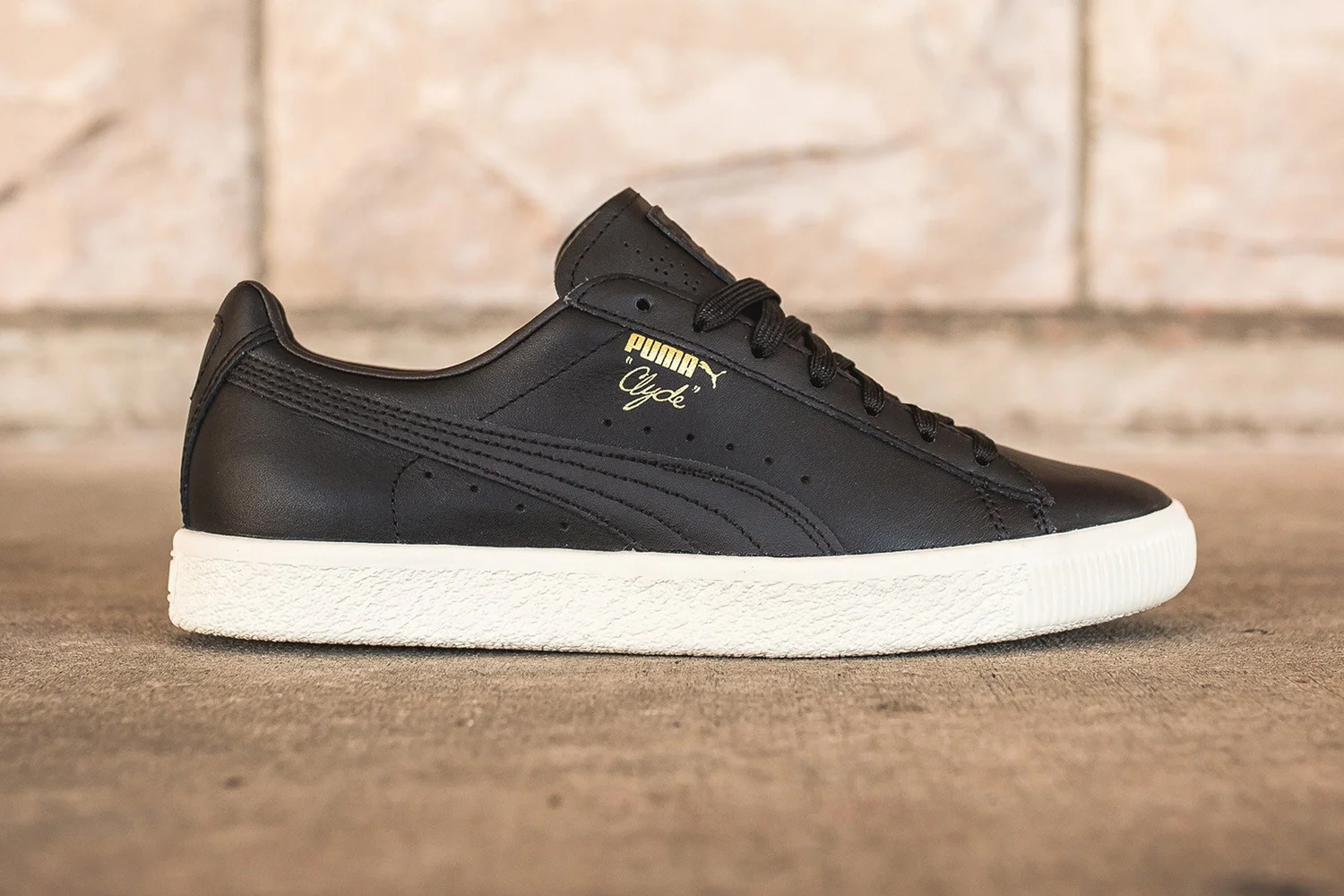 Men’s Puma Clyde Moon Jungle in Puma Black & Natural Vachetta PUMA SELECT Size 9 Puma x THE HUNDREDS CLYDE  main image 3